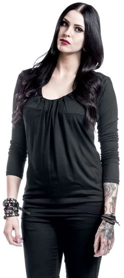 "Frail Shirt" Long-sleeve Shirt Black By Black Premium By EMP 10 "Frail Shirt" Long-sleeve Shirt Black By Black Premium By EMP -Fashion Lady Clothing Shop 193565wa emp