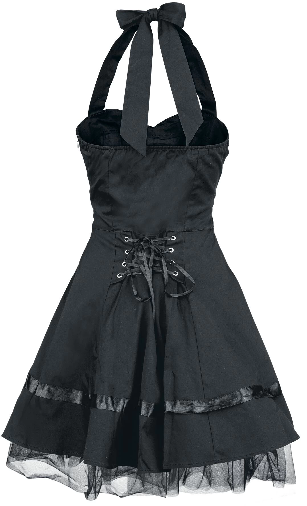 "Lace Cotton Dress" Short Dress Black By H&R London 2 "Lace Cotton Dress" Short Dress Black By H&R London - Image 2
