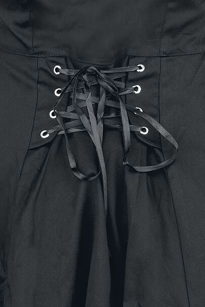 "Lace Cotton Dress" Short Dress Black By H&R London 4 "Lace Cotton Dress" Short Dress Black By H&R London - Image 4