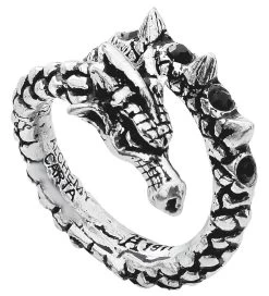 "Vis Viva" Ring Silver-coloured By Alchemy Gothic