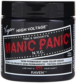 "Raven Black - Classic" Hair Dye Black By Manic Panic