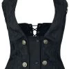 "Melissa Waist Coat" Underbust Corsage Black By Burleska