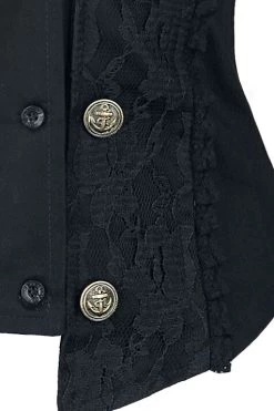 "Melissa Waist Coat" Underbust Corsage Black By Burleska -Fashion Lady Clothing Shop 276476d emp