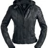 "Chasey" Leather Jacket Black By Gipsy