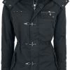 "She Rules" Winter Jacket Black By Rock Rebel By EMP