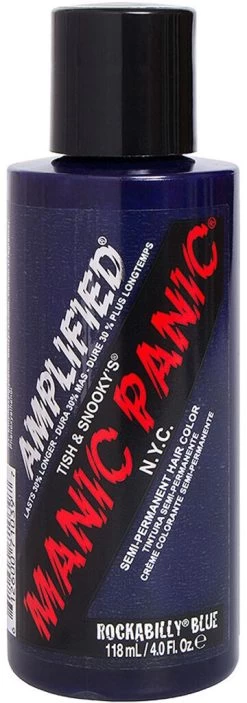 "Rockabilly Blue - Amplified" Hair Dye Blue By Manic Panic