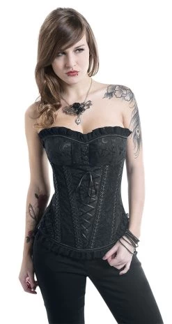 "Crest" Corsage Black By Bedroom Stories -Fashion Lady Clothing Shop 292481wa emp