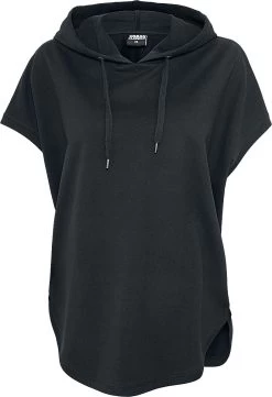 "Ladies Sleeveless Terry Hoodie" T-Shirt Black By Urban Classics