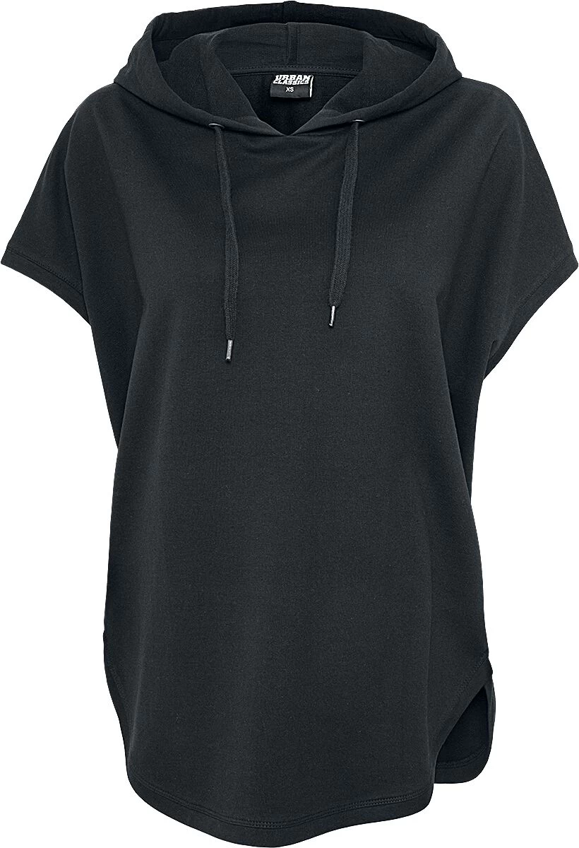 "Ladies Sleeveless Terry Hoodie" T-Shirt Black By Urban Classics 1 "Ladies Sleeveless Terry Hoodie" T-Shirt Black By Urban Classics