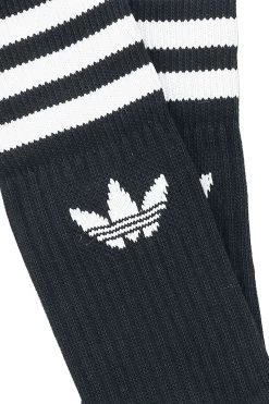 "Solid Crew Sock 3 Pack" Socks Black-white By Adidas -Fashion Lady Clothing Shop 298117d emp