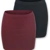 "The Double Life" Short Skirt Black-bordeaux By RED By EMP
