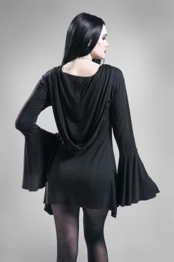 "Bat Country" Long-sleeve Shirt Black By Gothicana By EMP -Fashion Lady Clothing Shop 299573wb emp