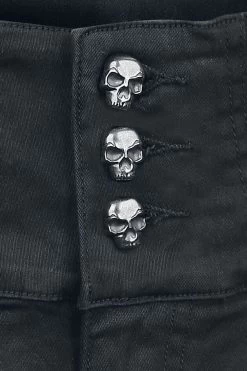 "Miss Nothing" Short Skirt Black By Rock Rebel By EMP -Fashion Lady Clothing Shop 312539d emp