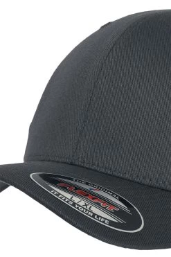 "Wooly Combed" Cap Dark Grey By Flexfit -Fashion Lady Clothing Shop 316140d emp