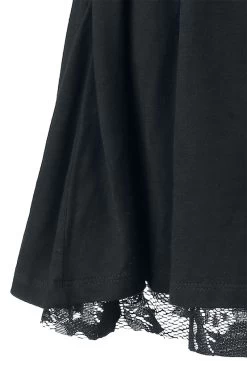 "Floral Lace Skirt" Short Skirt Black By Rotterdamned -Fashion Lady Clothing Shop 322190d emp