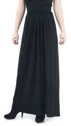 "Long Skirt" Long Skirt Black By Rotterdamned -Fashion Lady Clothing Shop 322208wa emp