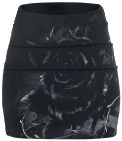 "Roses Nest" Short Skirt Black By Alchemy England