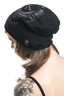 "Beanie" Beanie Black By Rock Rebel By EMP -Fashion Lady Clothing Shop 328200wb emp