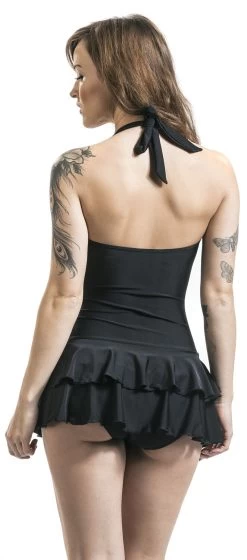 "Lovely Chic Swimsuit" Swim Dress Black By Pussy Deluxe 11 "Lovely Chic Swimsuit" Swim Dress Black By Pussy Deluxe -Fashion Lady Clothing Shop 341276wb emp