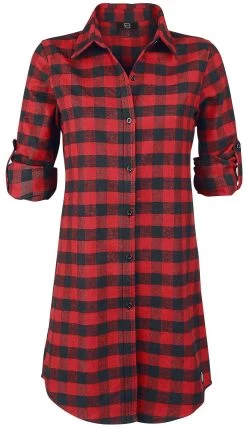 "Cowgirls Don't Cry" Longsleeve Red-black By RED By EMP -Fashion Lady Clothing Shop 342711c