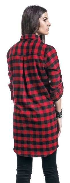 "Cowgirls Don't Cry" Longsleeve Red-black By RED By EMP -Fashion Lady Clothing Shop 342711wb emp