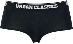 "Ladies Logo Panty Double-Pack" Panty Set Black By Urban Classics -Fashion Lady Clothing Shop 343832a2 emp