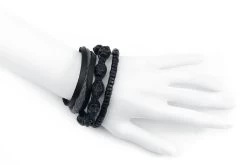 "Skulls" Bracelet Set Black-grey By Rock Rebel By EMP 8 "Skulls" Bracelet Set Black-grey By Rock Rebel By EMP -Fashion Lady Clothing Shop 345930c emp