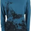 "Busting Loose" Long-sleeve Shirt Black-blue By Black Premium By EMP