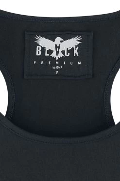 "Busting Loose" Long-sleeve Shirt Black-blue By Black Premium By EMP -Fashion Lady Clothing Shop 349346e emp