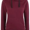 "No Bravery" Hooded Sweater Burgundy By RED By EMP