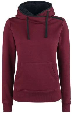"No Bravery" Hooded Sweater Burgundy By RED By EMP
