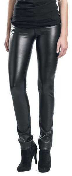 "Faux Leather Trousers" Imitation Leather Trousers Black By Black Premium By EMP 13 "Faux Leather Trousers" Imitation Leather Trousers Black By Black Premium By EMP -Fashion Lady Clothing Shop 360327wa emp