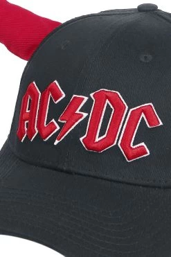 "Hells Bells - With Horn" Cap Black-red By AC/DC -Fashion Lady Clothing Shop 360647d emp
