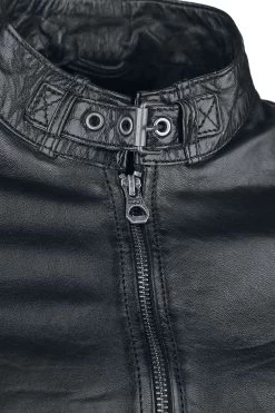 "Kina S18 LEGV" Leather Jacket Black By Gipsy -Fashion Lady Clothing Shop 366895d2