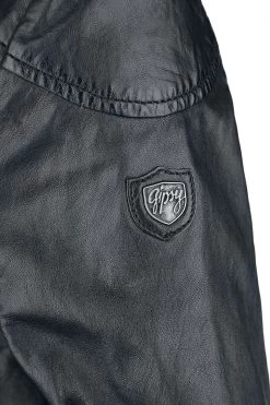 "Kina S18 LEGV" Leather Jacket Black By Gipsy -Fashion Lady Clothing Shop 366895d3