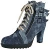 "Ivy" High Heel Blue By Rock Rebel By EMP