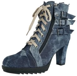"Ivy" High Heel Blue By Rock Rebel By EMP