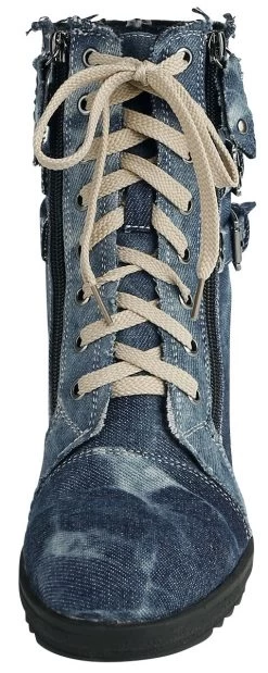 "Ivy" High Heel Blue By Rock Rebel By EMP -Fashion Lady Clothing Shop 369129a4