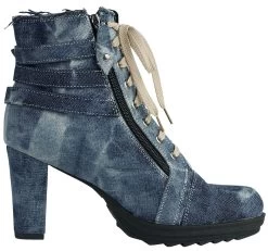 "Ivy" High Heel Blue By Rock Rebel By EMP -Fashion Lady Clothing Shop 369129a6