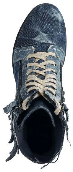 "Ivy" High Heel Blue By Rock Rebel By EMP -Fashion Lady Clothing Shop 369129a7