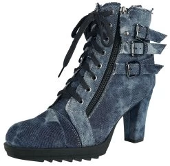 "Ivy" High Heel Blue By Rock Rebel By EMP -Fashion Lady Clothing Shop 369129d3