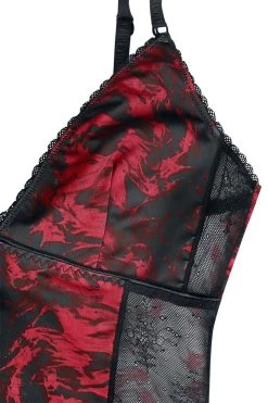 "Unholy Confessions" Underwear Bordeaux-black By Rock Rebel By EMP -Fashion Lady Clothing Shop 370490d