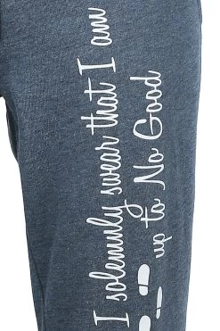 "I Solemnly Swear" Tracksuit Trousers Mottled Blue By Harry Potter -Fashion Lady Clothing Shop 371478d2