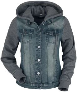 "Denim Soul" Between-seasons Jacket Blue-grey By RED By EMP