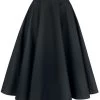 "Paula Skirt" Medium-length Skirt Black By Hell Bunny