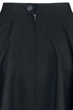 "Paula Skirt" Medium-length Skirt Black By Hell Bunny -Fashion Lady Clothing Shop 376301d