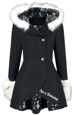 "Wonderland" Short Coat Black By Alice In Wonderland