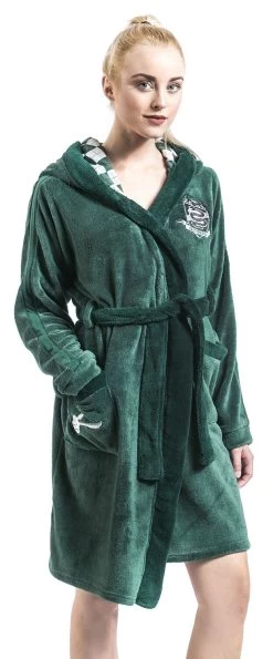 "Slytherin" Bathrobe Dark Green By Harry Potter -Fashion Lady Clothing Shop 382888wa
