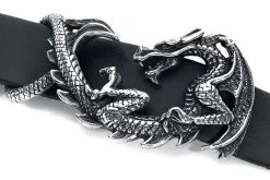 "Maelstrom Leather Wristrap" Leather Bracelet Black-silver By Alchemy Gothic -Fashion Lady Clothing Shop 383518d