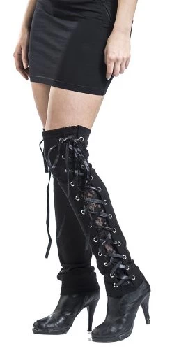 "Passion" Knee Socks Black By Gothicana By EMP -Fashion Lady Clothing Shop 387980wa2